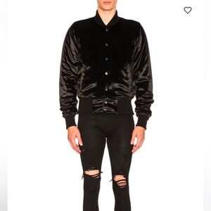AMIRI Pile Velvet Black Bomber Jacket Men’s Size Medium LIKE NEW WORN 1X $3278